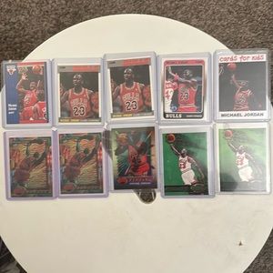 Michael Jordan fleer,metal and topps cards